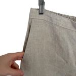 Madewell  The Easy Pull On Pant 100% Linen Oat Beige Capsole Office Womens Medium Photo 3