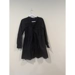 ZARA  Eyelet Short Dress Long Sleeve Tiered Ruffle Size Medium 2349 Photo 2