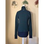 Lululemon Nice Asana Jacket Slalom Stripe Inkwell Blue and Green Size 6 Photo 1