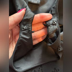 Jones New York  Black Beaded ChiffonSleeveless Swing Midi Dress Photo 6