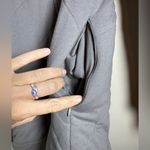 Free People  Rare Insulated Quilted Puffer Coat Jacket Zip Up Long Waffle Knit Photo 6