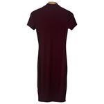 Forever 21 Popular 21 Womens Short Sleeve Bodycon Sculpting Dress Solid Maroon Size XL NEW Photo 7