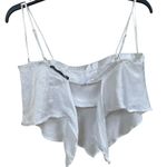 ZARA  Ivory Satin Blouse Photo 1