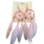 Bliss Pink Dreamcatcher Earrings Photo 0