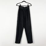 NEW Ronny Kobo Opaline Crystal Jewel Embellished Straight Leg Black Pants Small Photo 0