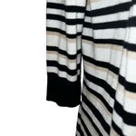 White House | Black Market  Black‎ White Tan 3/4" Sleeve Open Front Cardigan EUC XS Photo 4