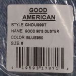 Good American 90s Duster Straight Leg Jeans Blue Distressed Pockets 6 / 28 New Photo 14