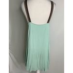 Umgee  Sleeveless Mint Green Bead & Metallic Detail Short Shift Dress S Photo 7