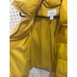 Old Navy  Puffer Vest Yellow Fleece Lined Full Zip Pockets Size L Photo 4