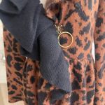 Betsey Johnson COLLECTION Angora Blend Cheetah Sweater Jacket Coat Size Medium Photo 14
