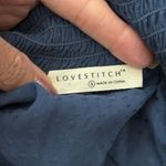 Lovestitch Dusty Navy Swiss Dot Babydoll Waist Spaghetti Strap Midi Maxi Dress Photo 2