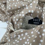 VICI  Dress Size Medium Dots Midi Adjustable Straps Wedding Casual Summer NO BELT Photo 3