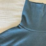 Princess Polly Cropped Blue Turtleneck Photo 1