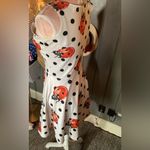 Ladybug Polkadot White Dress Small Photo 3