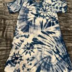 Kathmandu Imports Blue and White Tie-Dye Dress Photo 0