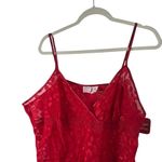 Gilligan O'Malley Red Leopard Lace Sheer Babydoll Tank Top Y2K Womens XXXL Size undefined Photo 1