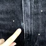 Reformation  Pacific Black Studded Harley High Rise Slim Straight Jeans 29 Photo 4