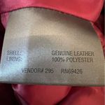 Vintage Pelle Studio Leather Trench Black 90s Grunge Moto Fall Red Lining XL Photo 11