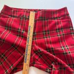 Ann Taylor Red Tartan Pull On Elastic Waist Check Casual Fit Clueless Pants 10 Photo 8