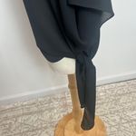 Vintage Armon Originals New York Semi Sheer Black Embellished Side Tie Top Size XL Photo 7