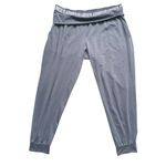 Under Armour Women's Fold Over Waist Jogger Sweatpants Medium Gray Soft Athletic Photo 1