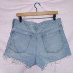 Madewell Light Wash High Waisted Button Fly Relaxed Fit Denim Shorts size 28 Photo 7