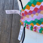 Cupshe  Woman’s Reversible Two Piece Bikini 70s Vibe Paisley Floral & Waves Sz L Photo 5