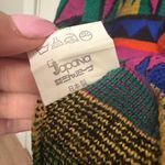 Vintage Laevis Japan Wool Knit Sweater Bold 80s/90s Geometric Pattern Size Large Yellow Photo 3