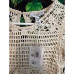 Lucy Paris  Hannah Crochet Dress Lined Beige Ivory Maxi Beach Boho Sundress Photo 3