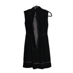 Gay Gibson Black Velvet Mock Neck Corset Lacing Sleeveless Dress Witchy S (est.) Photo 5