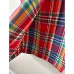 Talbots Vintage Madras Plaid Wrap Midi Skirt Size 14 Cotton Preppy Retro Color Photo 2
