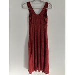 Vintage Midi Dress Womens 6 Black Red Sweetheart Romantic 90s Cocktail Party Size 10 Photo 1