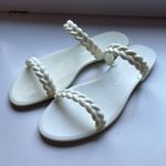 Stuart Weitzman  Braided Jelly Flats Strappy Sawyer‎ Slip On Slide Sandals Shoes Photo 1