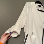 Goodnight Macaroon NWOT  Sz 10 White Light Varsity Jacket! 1G Photo 3