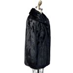 Mob wife Flemington Furs Mink Fur Ranch Natural Blk Mint Sz S/M Matching Hat vtg Black Size M Photo 3