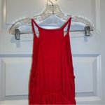 Olivia Rae NWT Livi by  Red Scoop Neck Sleeveless Tiered Tank size Small Photo 8