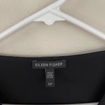 Eileen Fisher Black Silk Short Sleeve Blouse (S) Photo 1