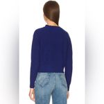 525 America  Women Cotton‎ Crewneck Pullover Sweater in Sapphire Size Med NWT Photo 2