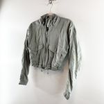 Abercrombie & Fitch Abercrombie Utility Hooded Cropped Full Zip Jacket Green XXS Photo 8