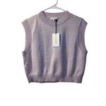 Mimosa Womens Sm Knit Sweater Vest Top Sleeveless Ribbed Neck Small 100% Acrylic Purple Photo 1