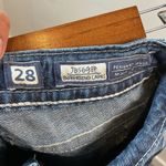 Miss Me  Womens Boyfriend Capri Jeans Embellished Pockets Size 28 Dark Wash‎ Photo 2