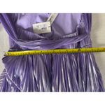 Alice + Olivia  Lilac Pleated Halter Maxi Dress Formal Evening Gown Size 10 Photo 9