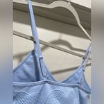 Forever 21  Baby Blue Seamless Embroidered Lace Bralette Cropped Tank Top - S Photo 7