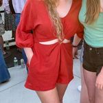 Free People Romper Red Size M Photo 2