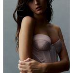 H&M  | Padded Satin Bustier*Pale Pink Photo 1