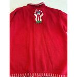 Heirloom Collectibles VTG Snowman Holiday Novelty Cardigan Teacher Red XMAS XL Photo 7