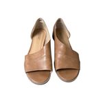 Roebuck & Co Womens Camel Tan Faux Leather Flats 8M Open Toe Sandals Neutral Size 8 Photo 2