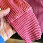 Seven7 Henley Waffle Shirt Vintage Washed Out Pink Berry Comfy Womens Top Medium New Photo 8