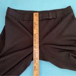 METRO GIRL black pinstripe mid rise capris wide leg textured New size 12 P Photo 9