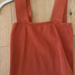 fab'rik  Rust Orange Ribbed Tank Photo 1